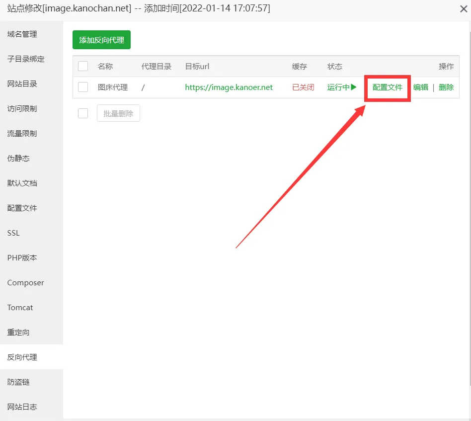 反向代理配置文件
