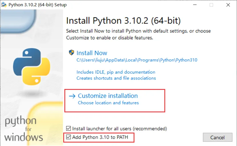安装python